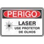 Laser, use protetor de olhos